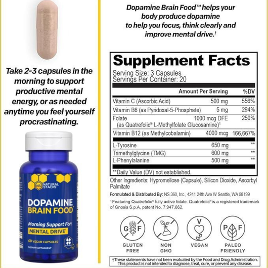 Dopamine Brain Food Supplement