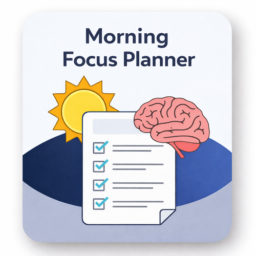 Morning Focus Planner